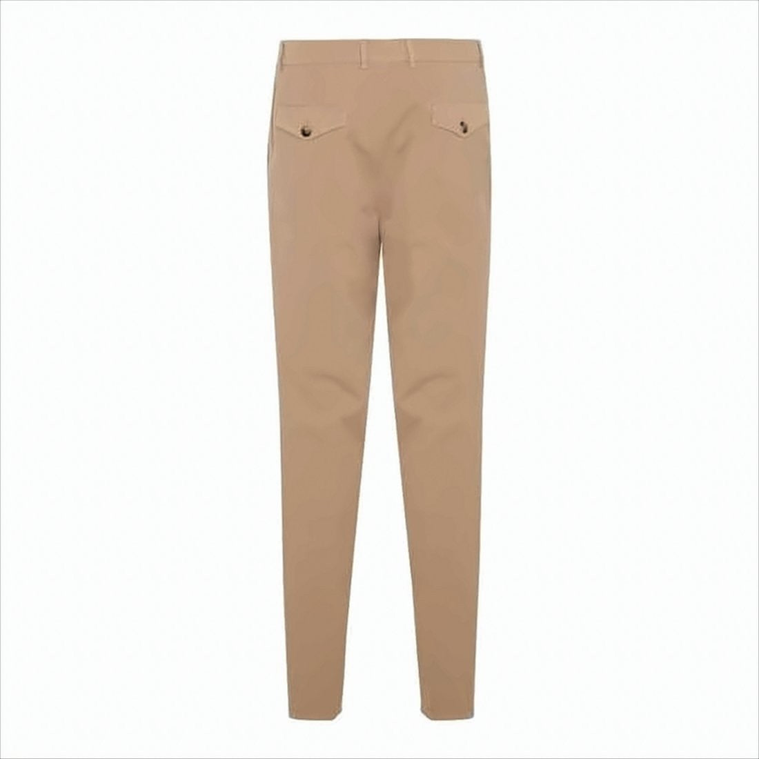 High-Waisted Straight Pants with Pleated Front