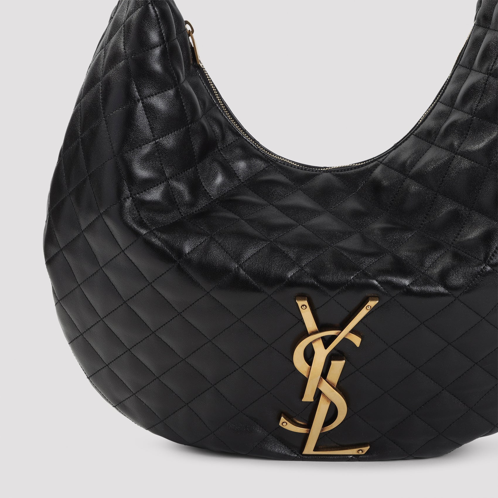 Quilted Crescent Handbag