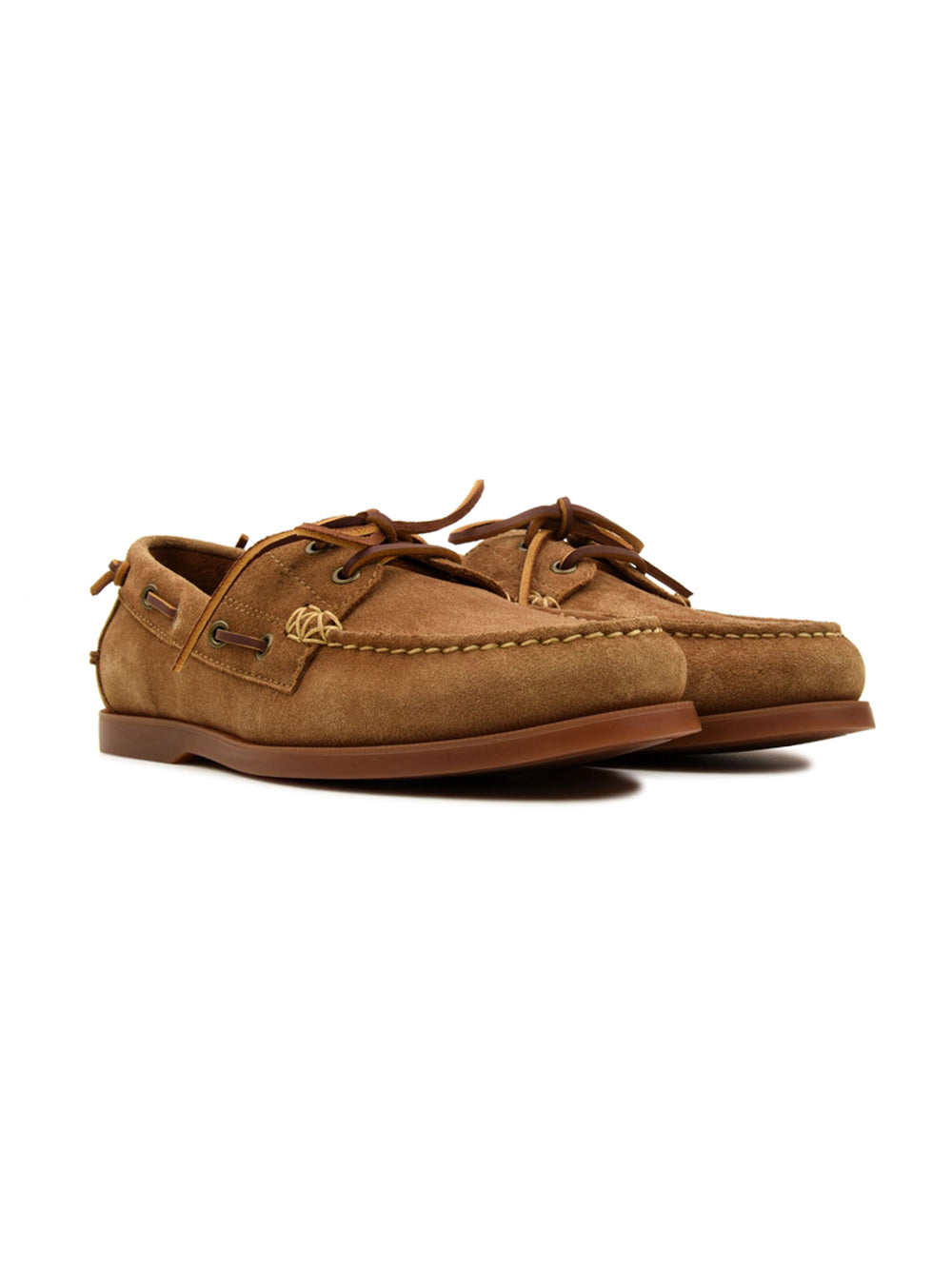 Light Beige Merton Suede Boat Shoes