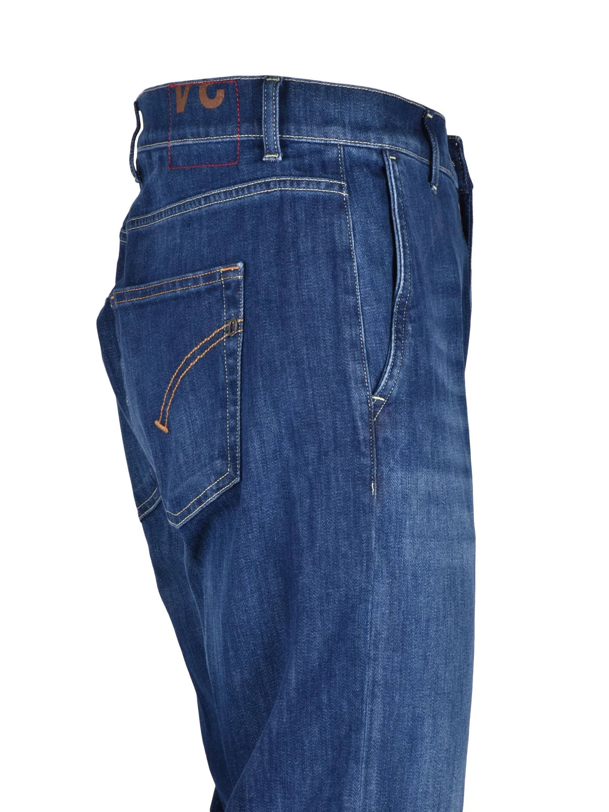 Blue Jeff Carrot Fit Cotton Elastomultiester Jeans