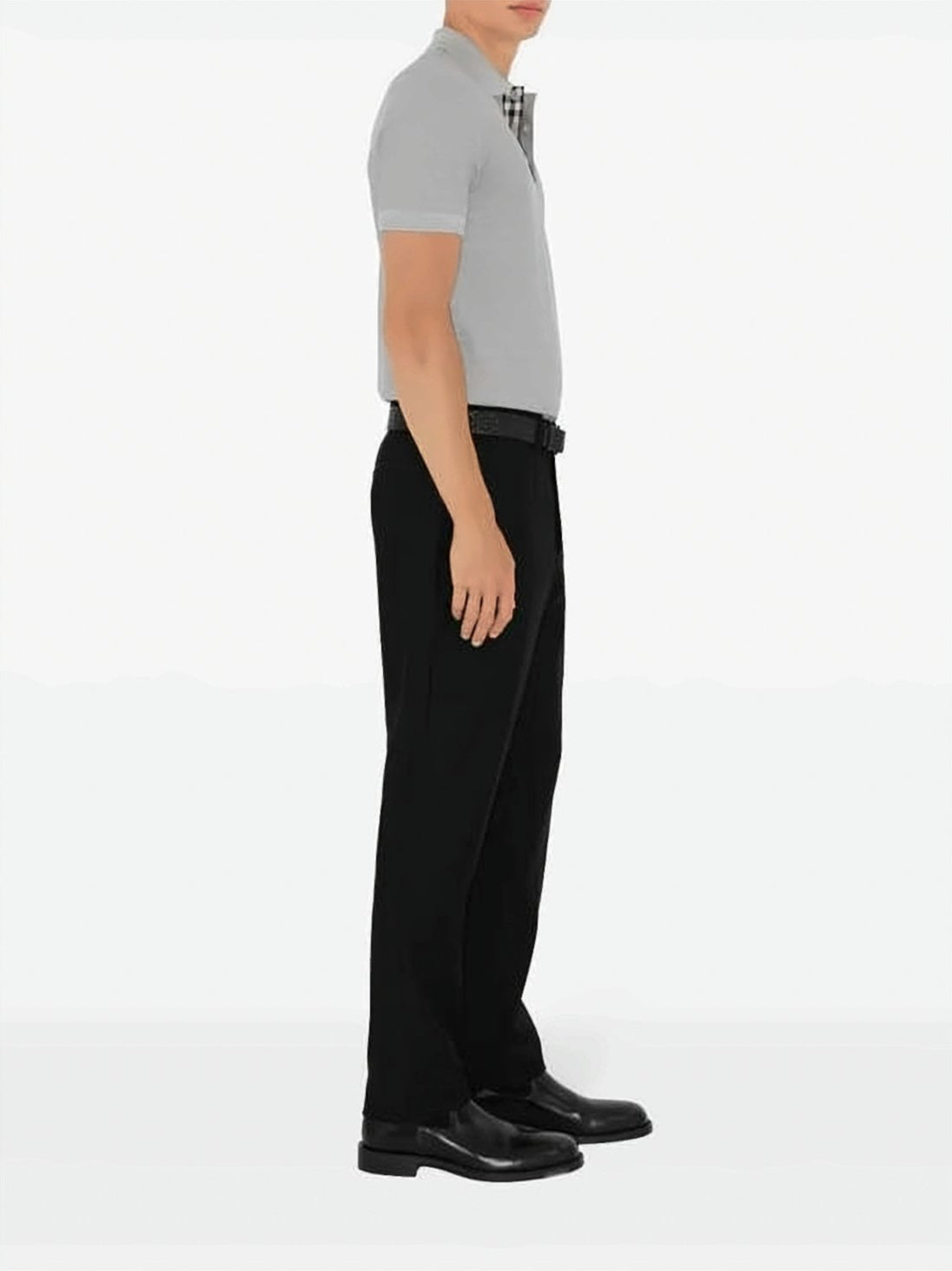 Tailored Fit Grey Polo Shirt