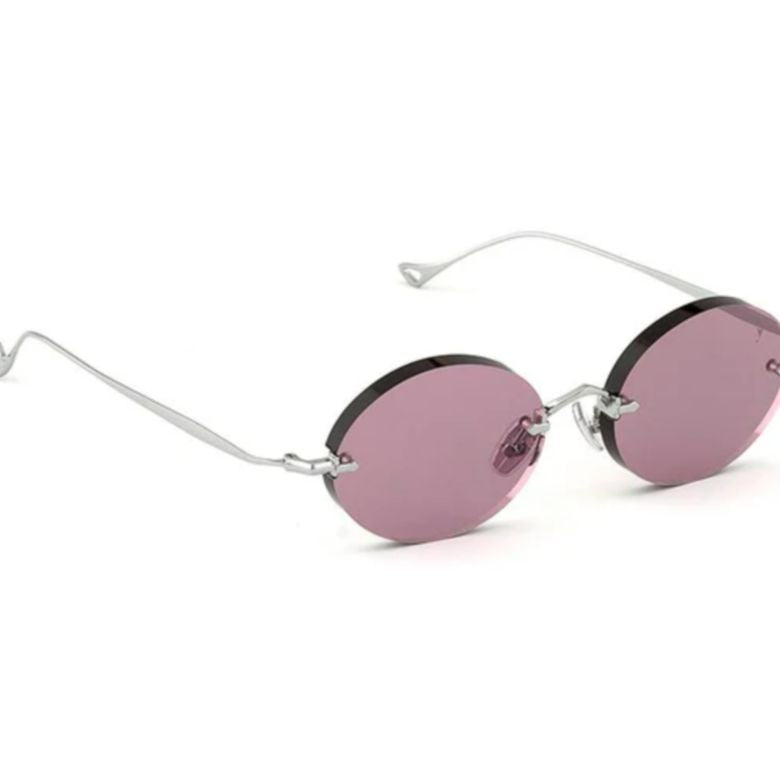 Wilmot C.1-55 Rimless Round Sunglasses with Silver Bridge