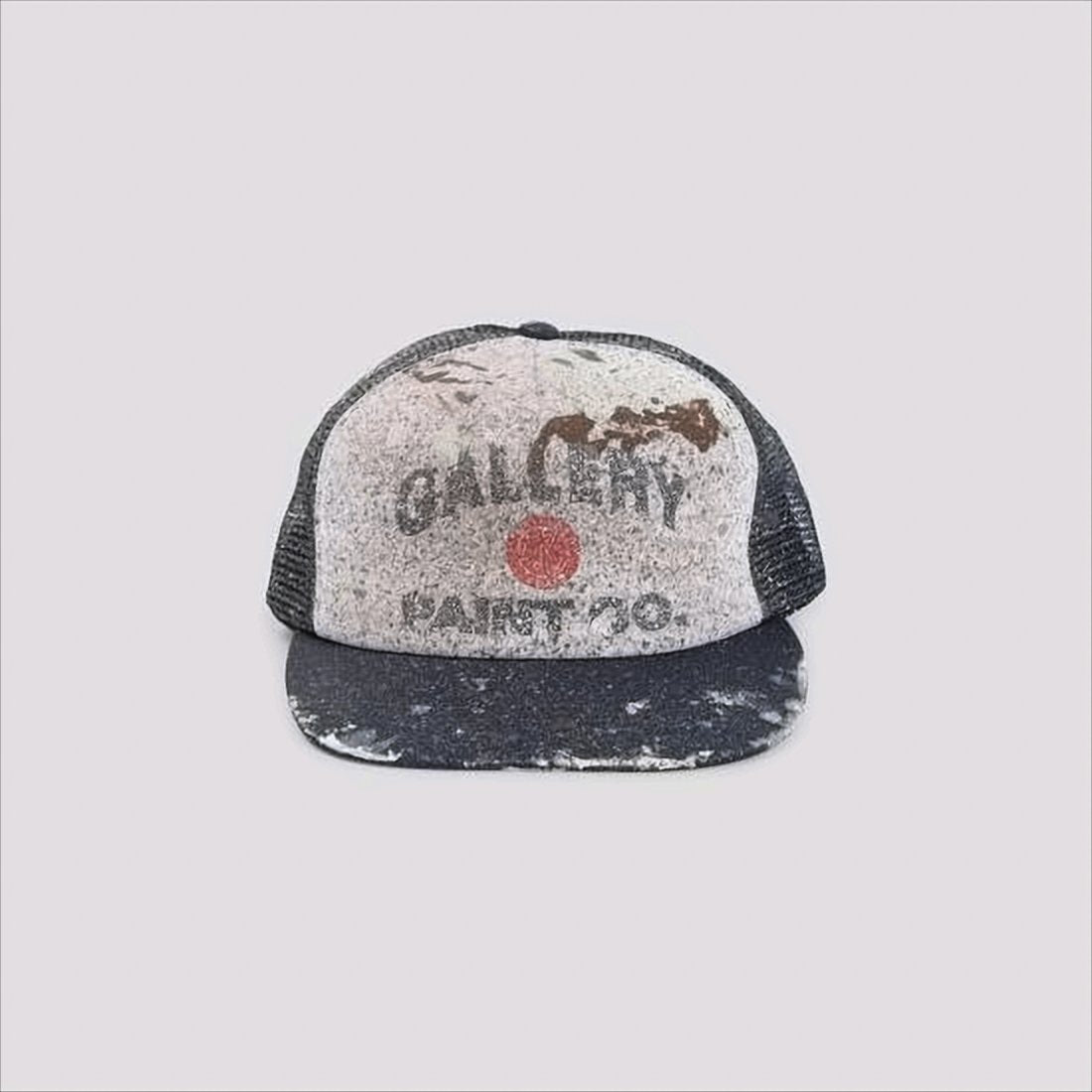 Distressed Paint-Splatter Trucker Cap