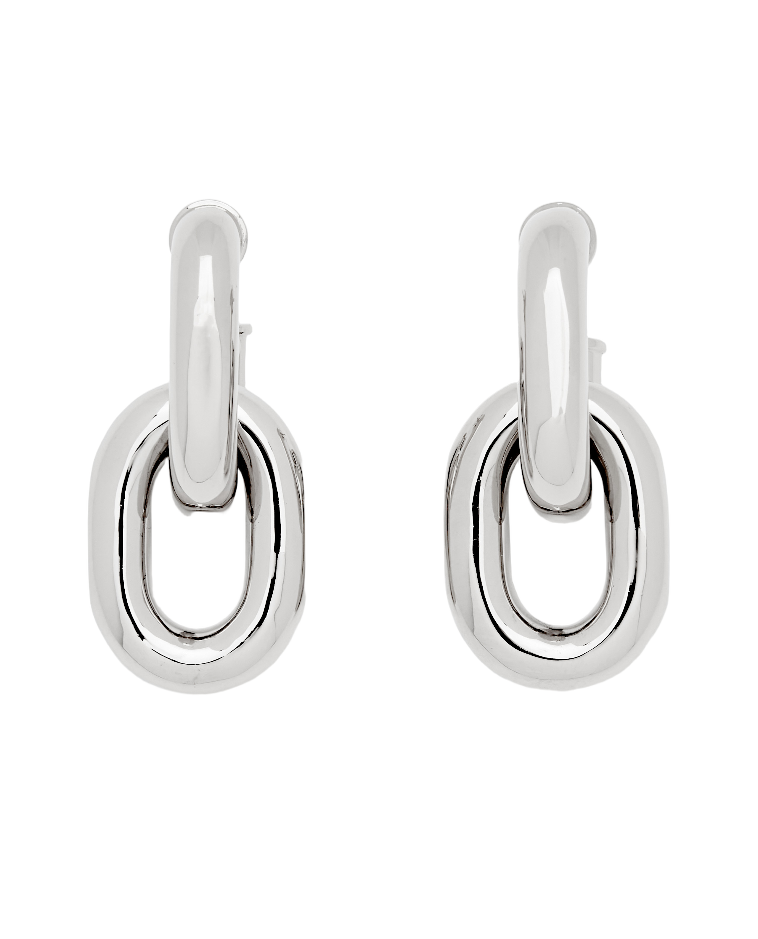 Xl Link Double Hoop Earrings