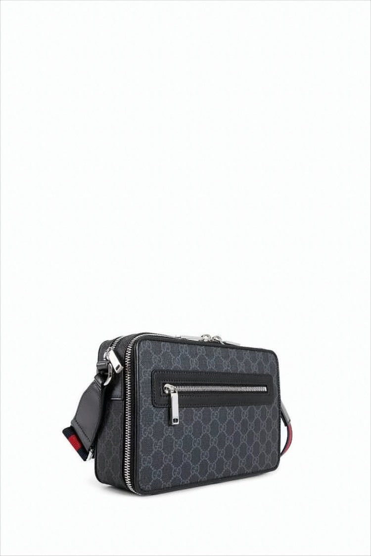 Rectangular Crossbody Bag with Monogram Canvas