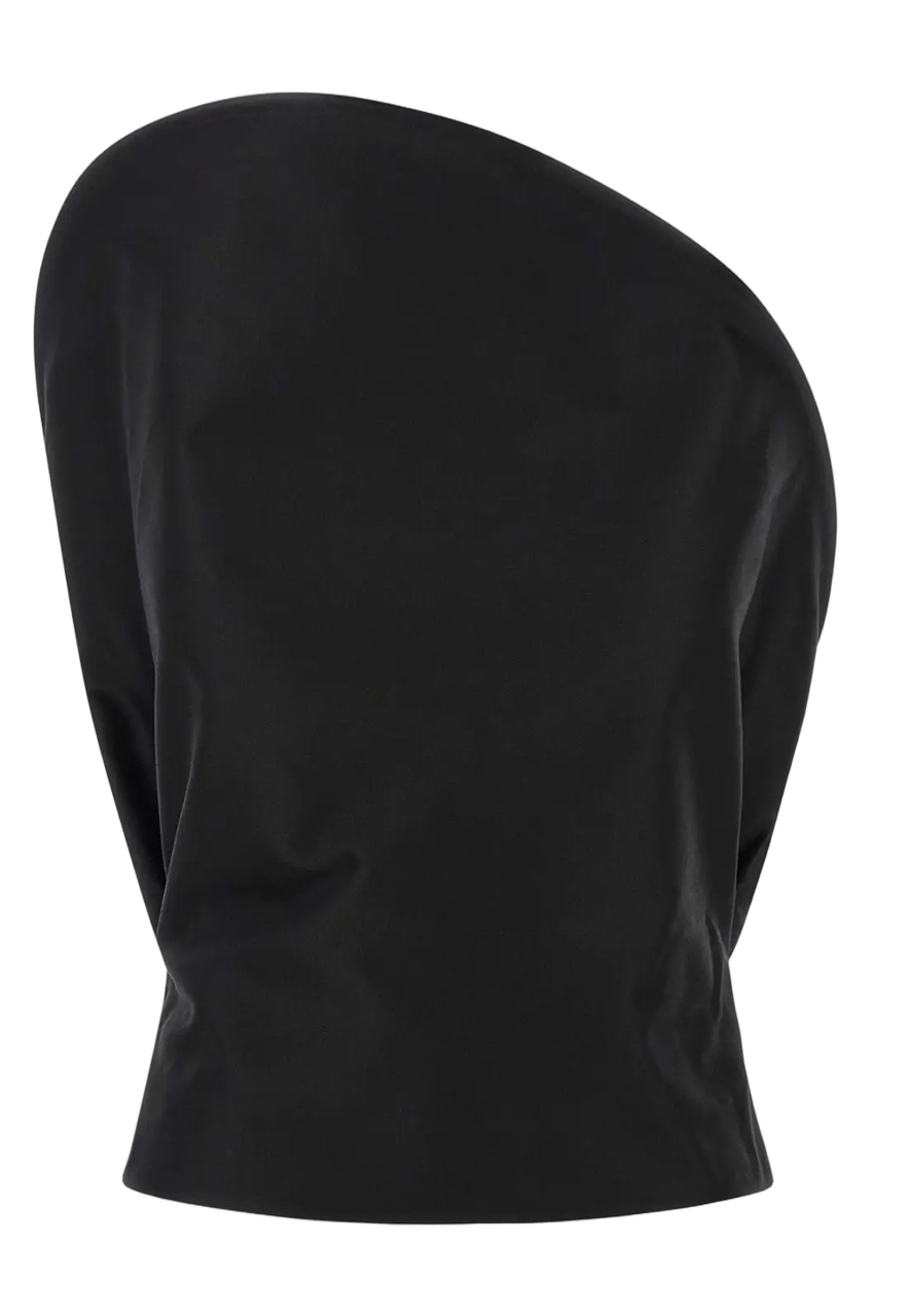 Sculptural 3D Neckline Top in Rigid Cotton