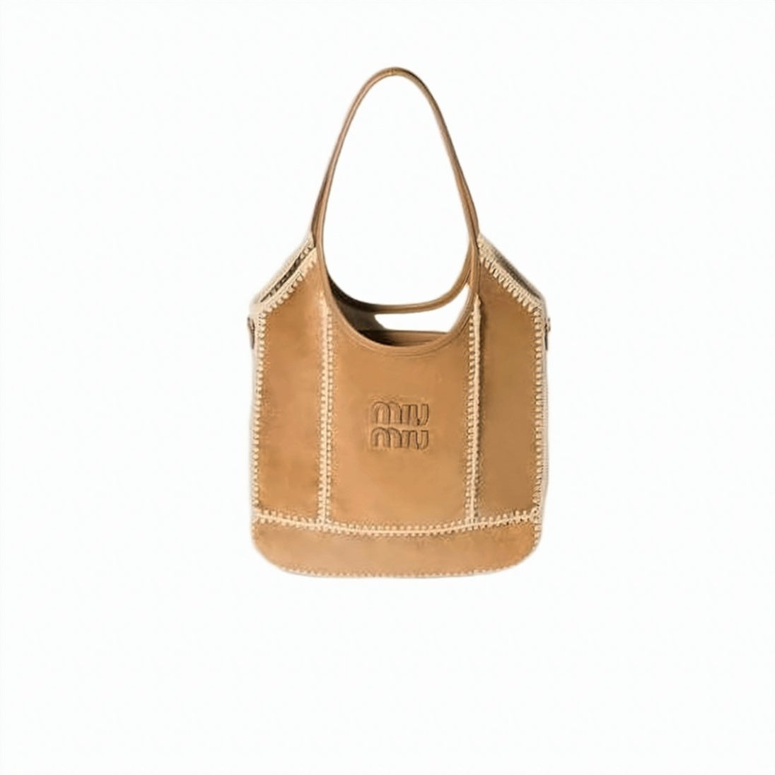 Rectangular Calf Leather Shoulder Bag