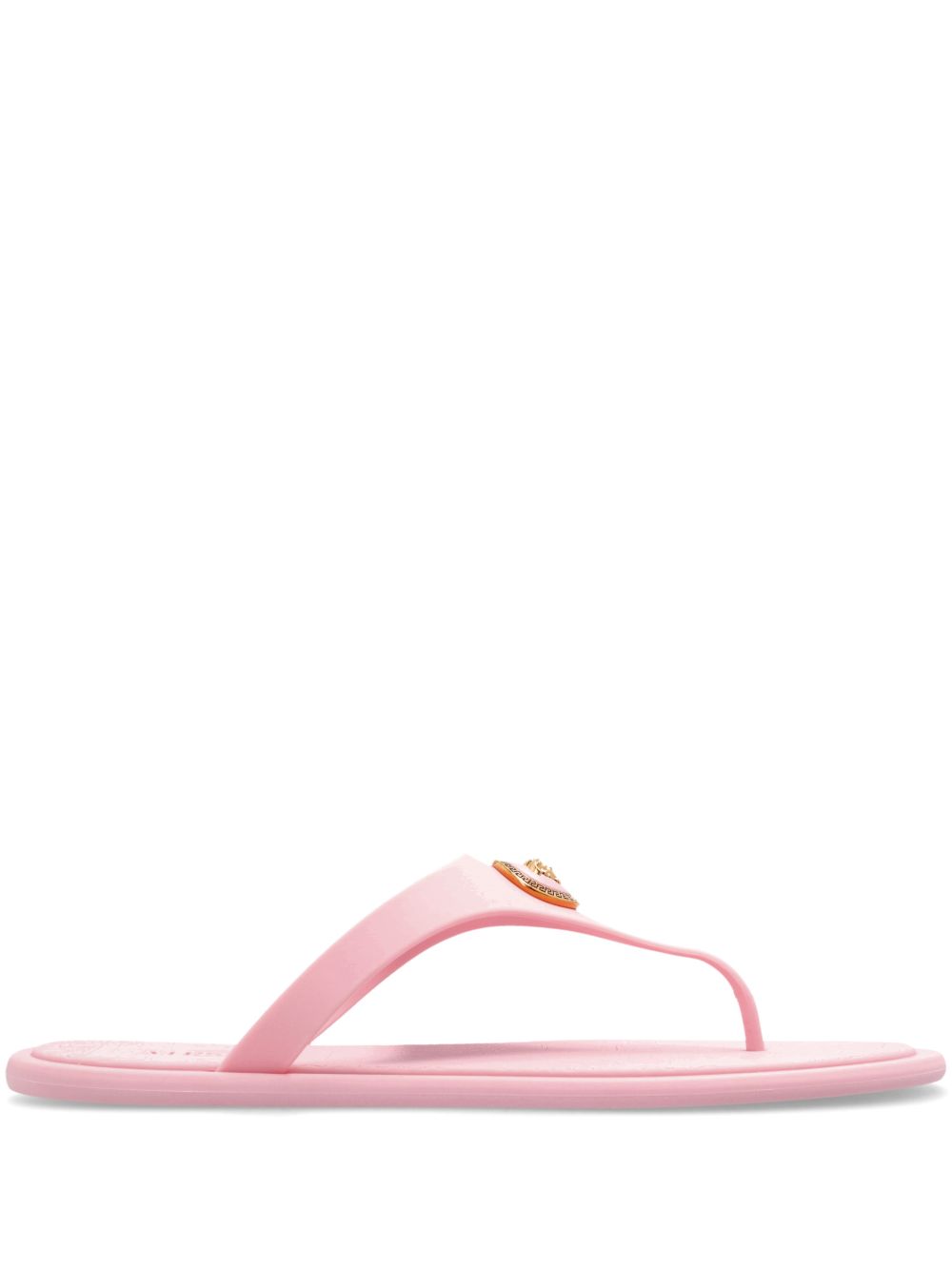 Thong-Style Sandals with Intricate Embossed Footbed