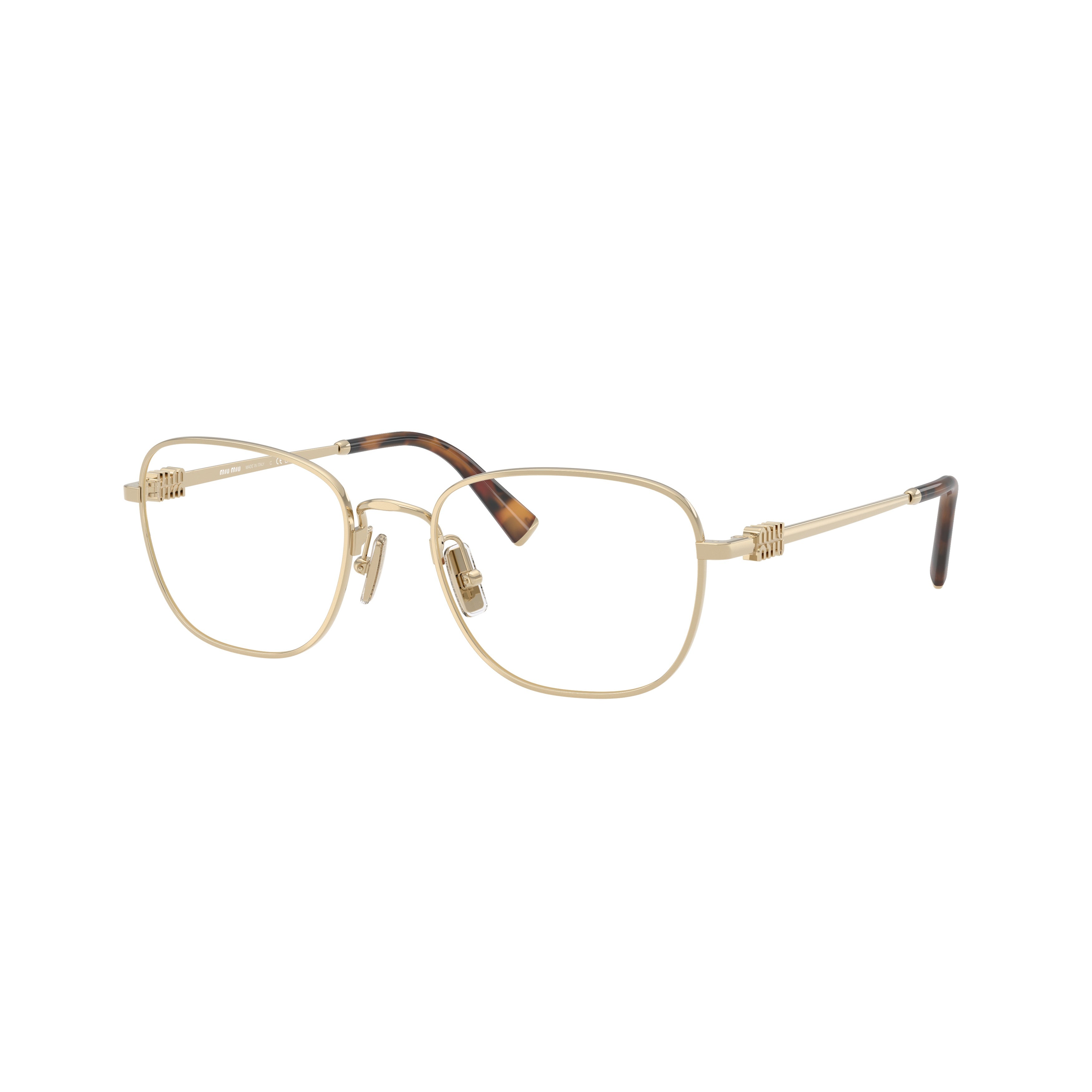 0mu 50wv Square Lens Metal Frame Eyeglasses