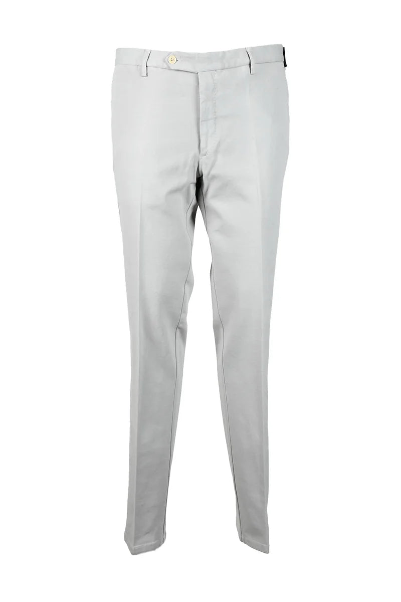 Cotton Stretch Trousers - White