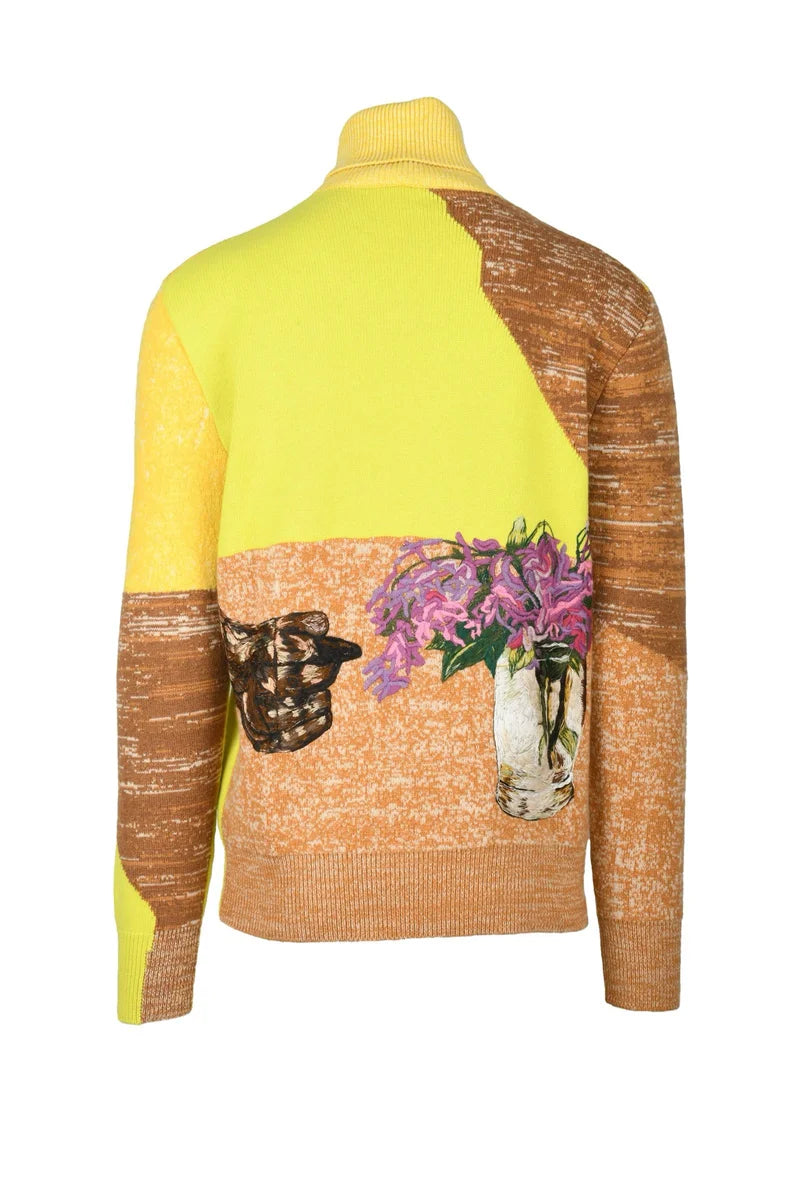 Cashmere Crewneck Sweater - Yellow