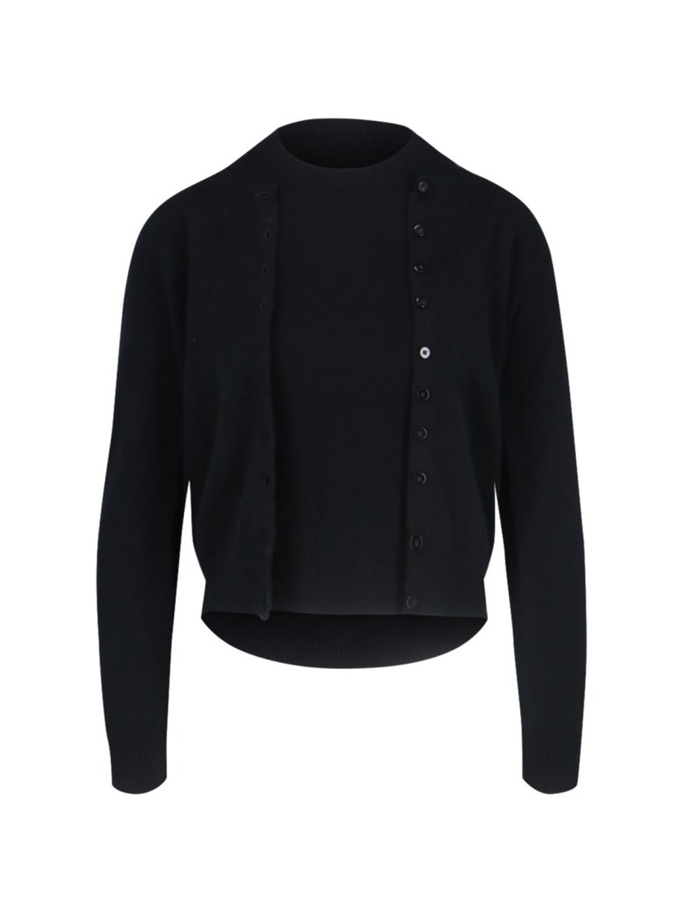 "Cashmere Twinset" Black Cardigan