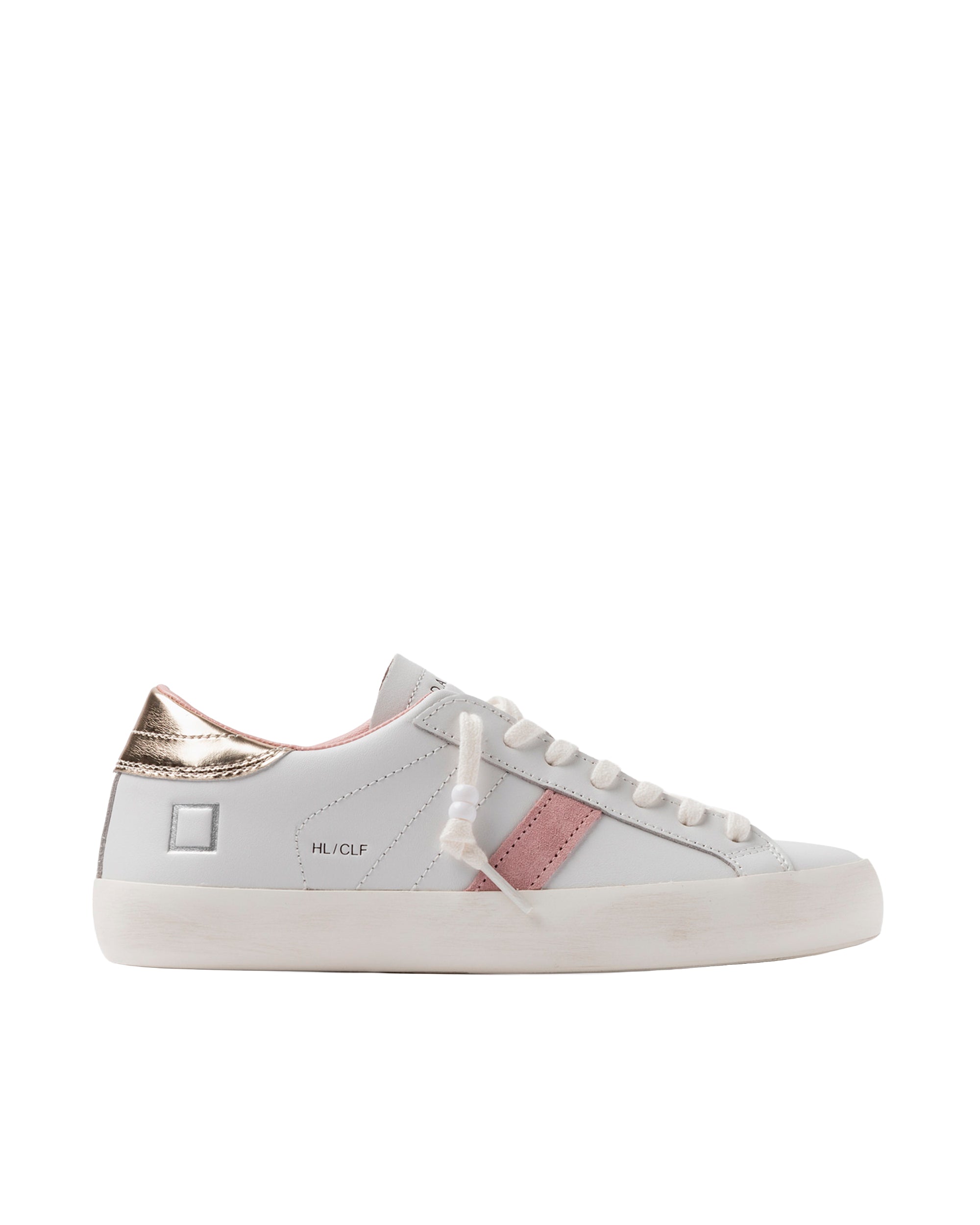 Hill Low-Calf Sneakers in White Platinum