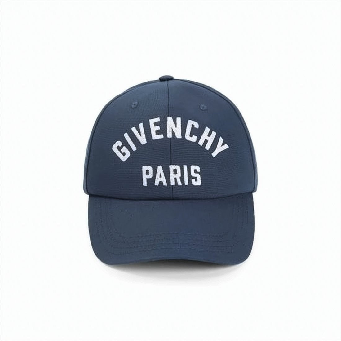 Structured Cotton Baseball Cap with Arched Embroidery