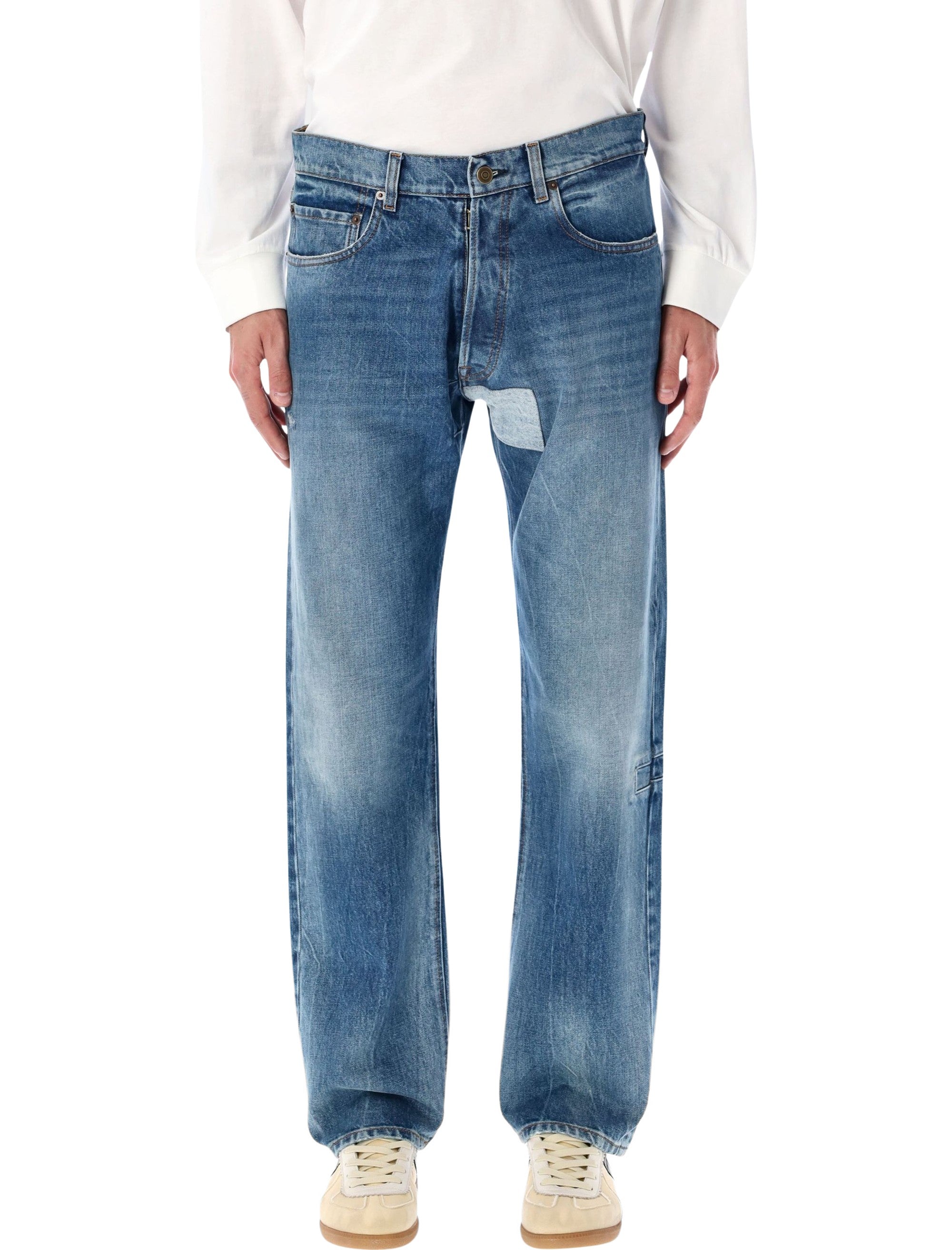 Blue Jeans With Patch