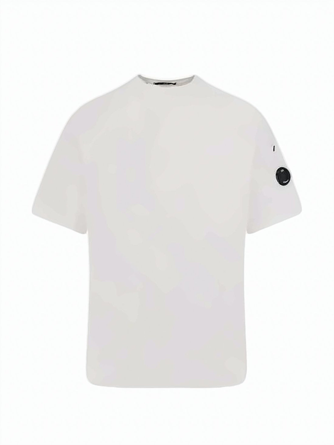 Short-Sleeve Cotton Sweatshirt with Logo Patch