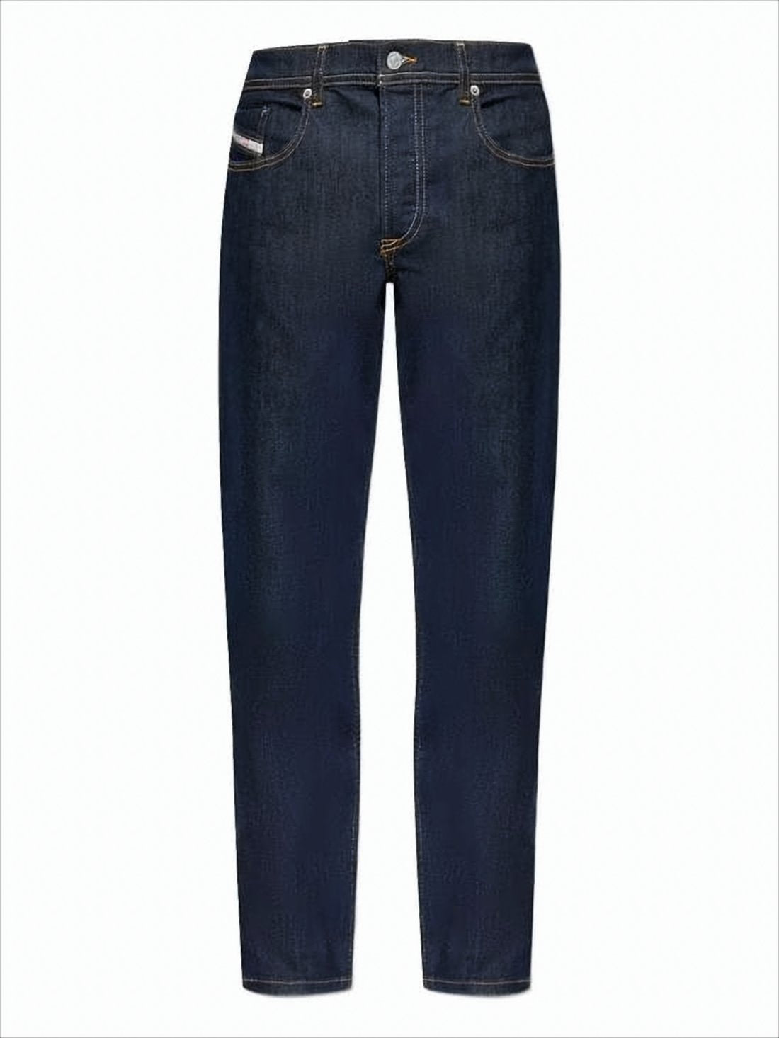 Dark Indigo Straight-Leg Denim Pants