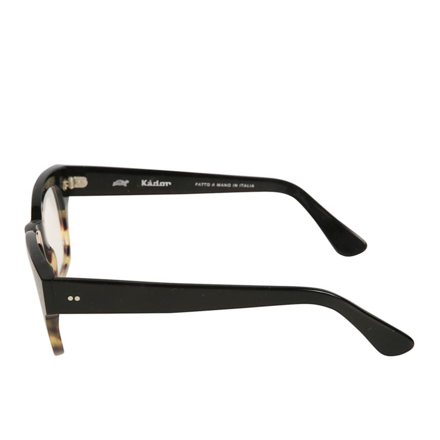 Professor/N Bold Rectangular Eyeglasses with Tortoiseshell Accent