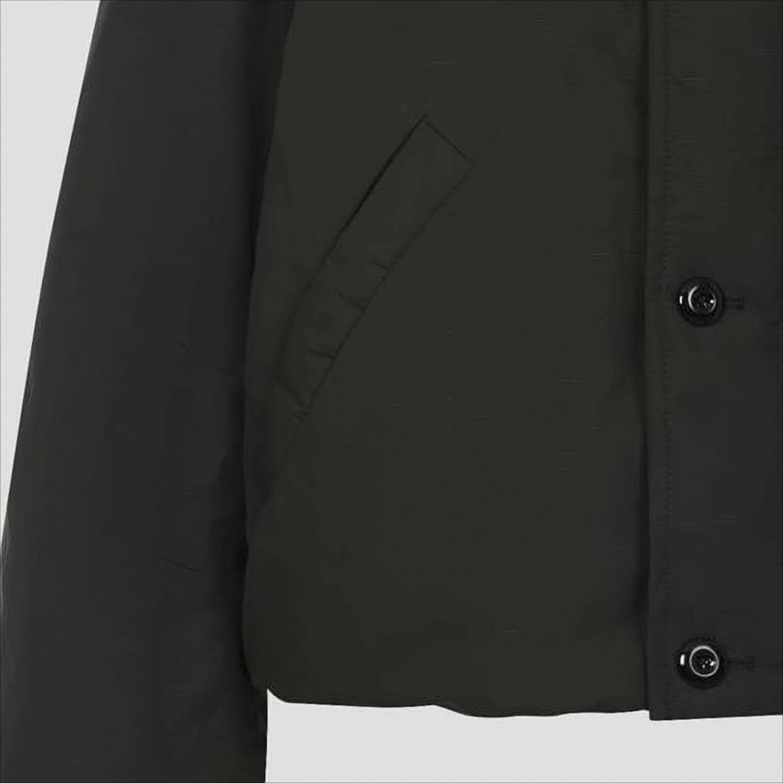 Boxy Black Puffer Jacket with Rounded Collar