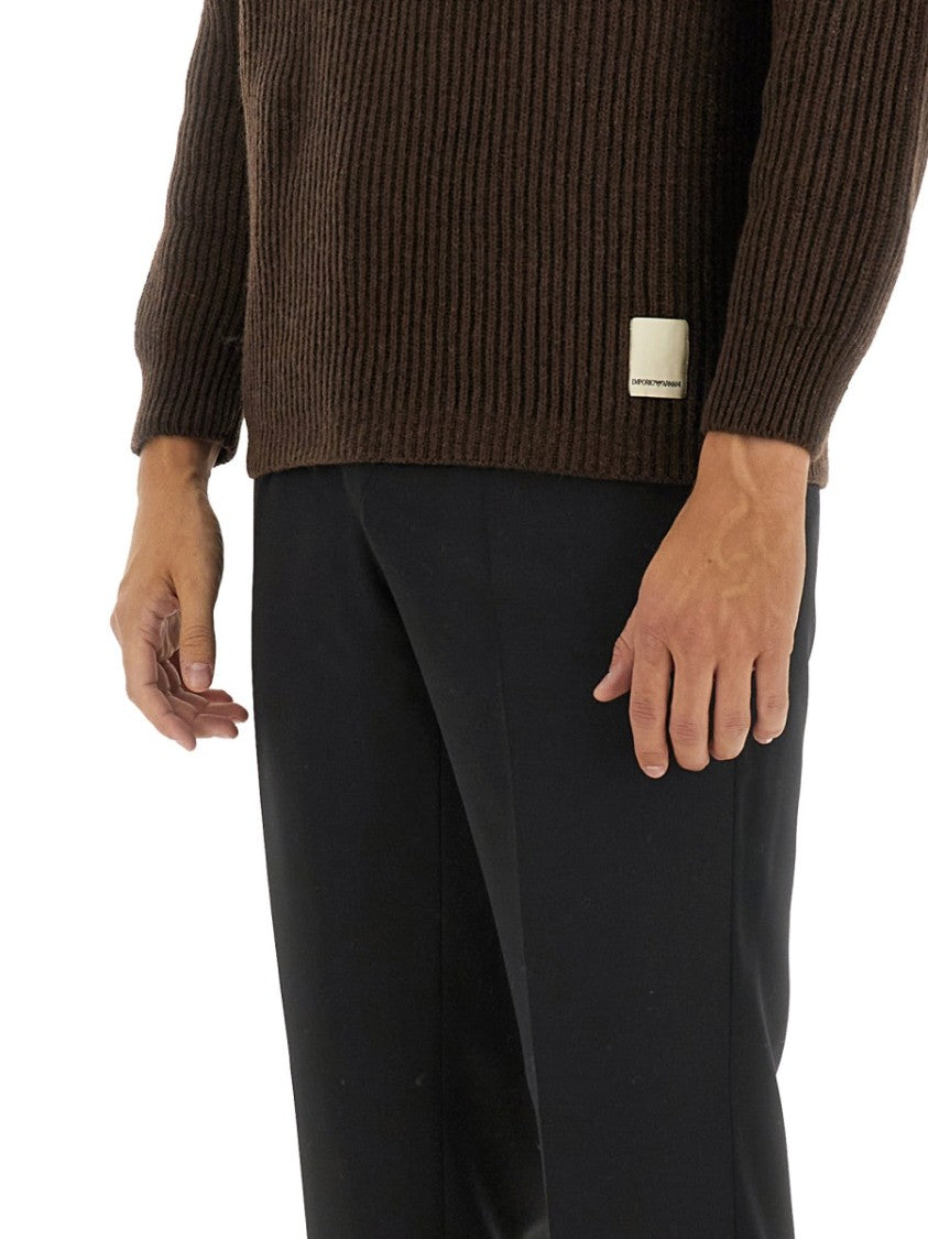 Textured Ribbed Wool Jersey