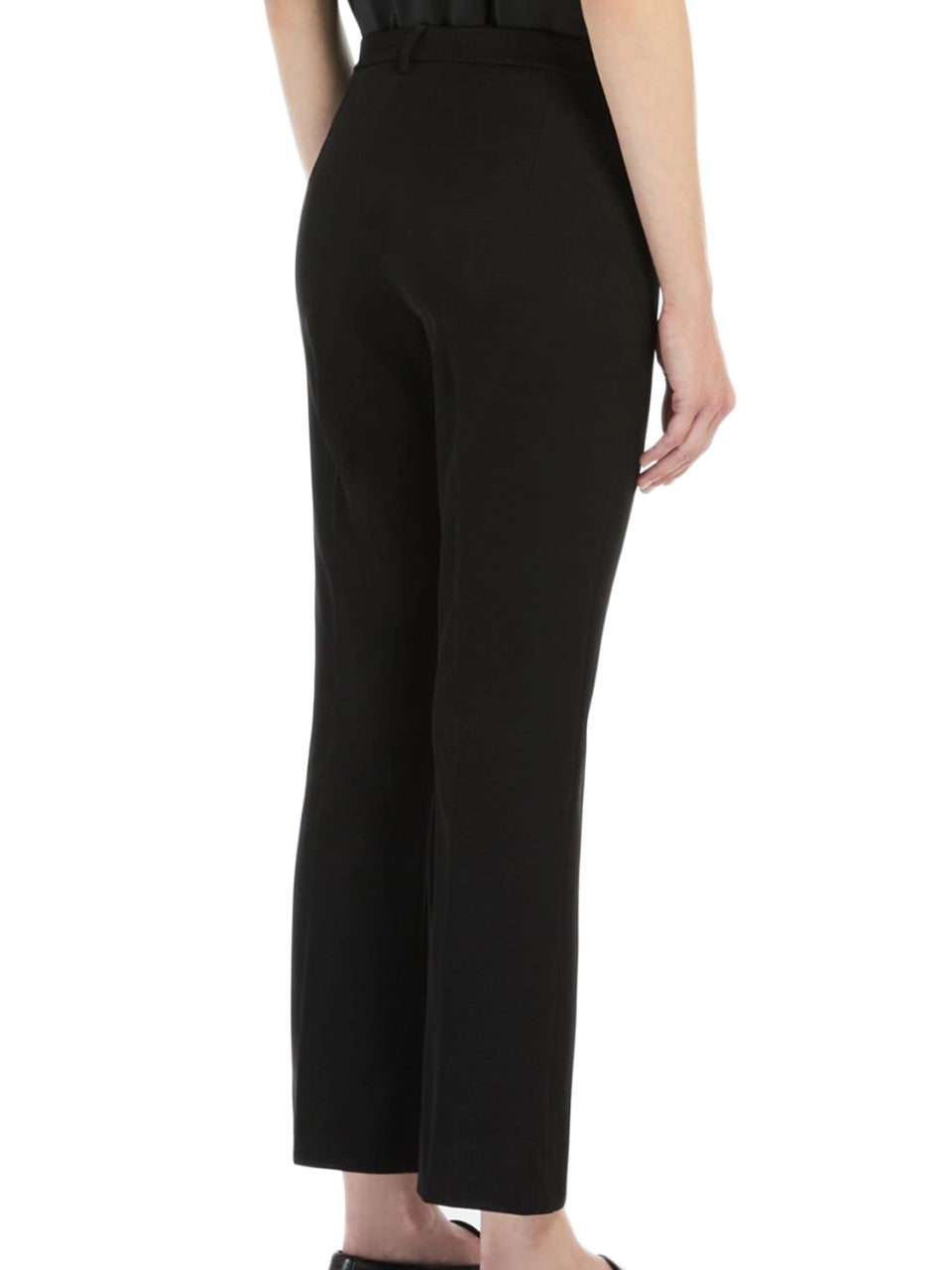Straight-Leg Tailored Pants With Concealed Fastening