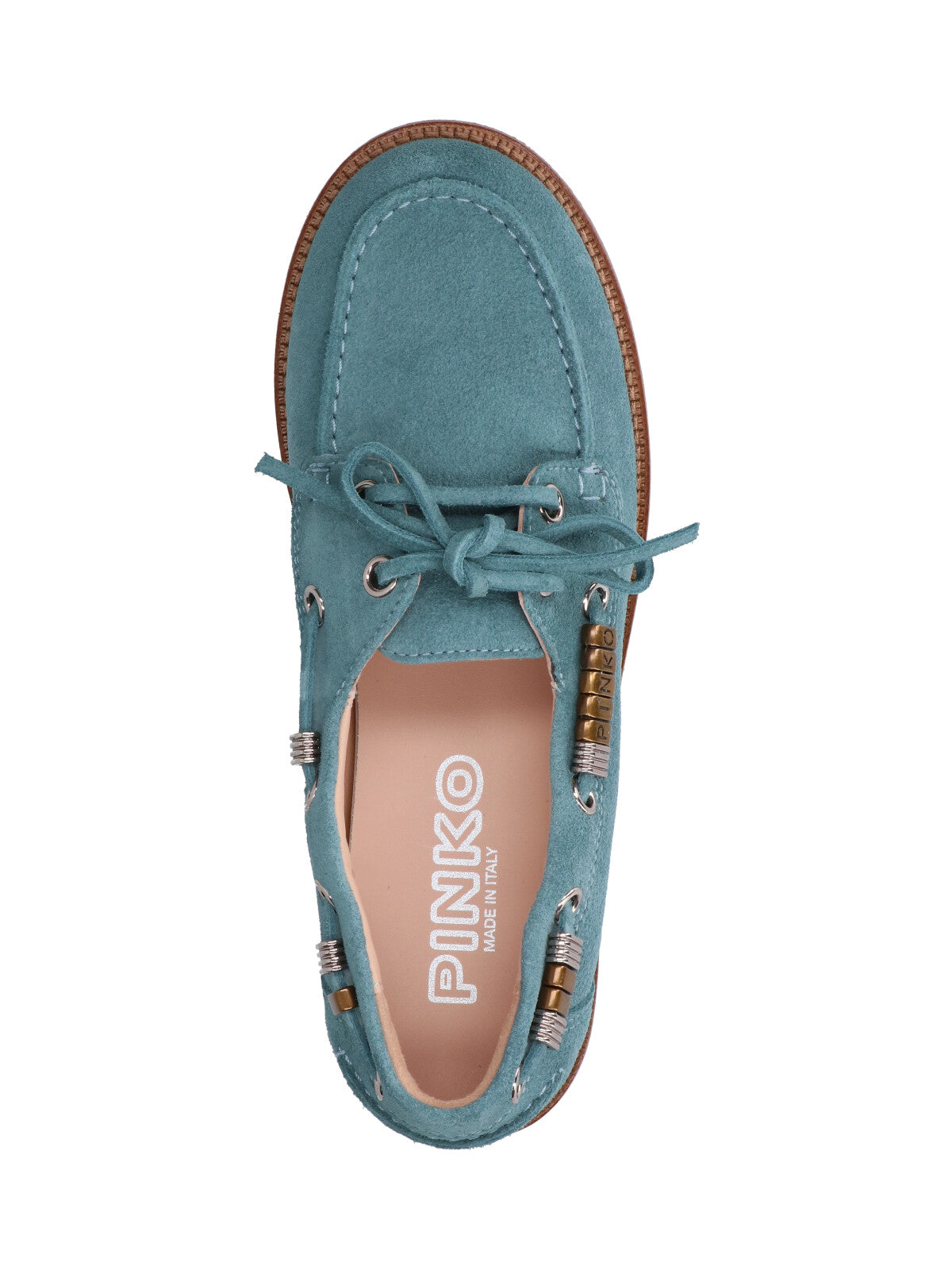 Blue Grace Suede Moccasin Shoes