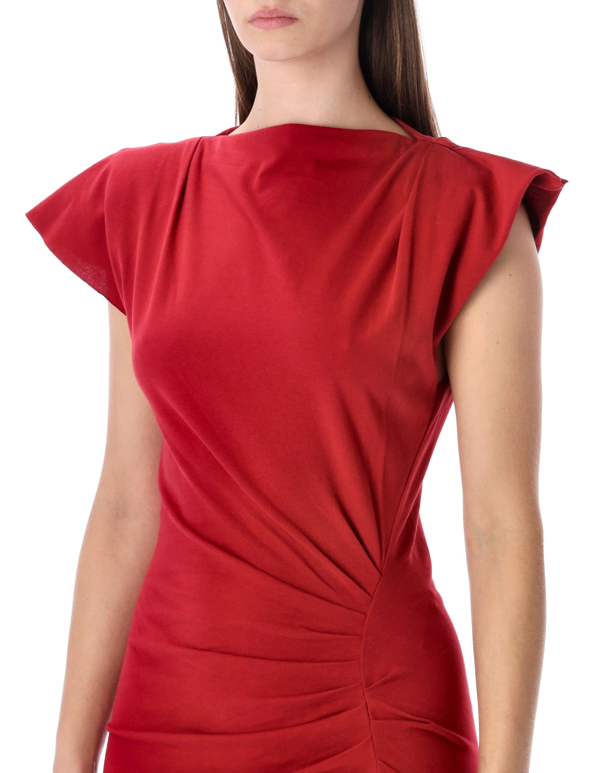 Isabel Marant Nadela Cotton Draped Maxi Dress