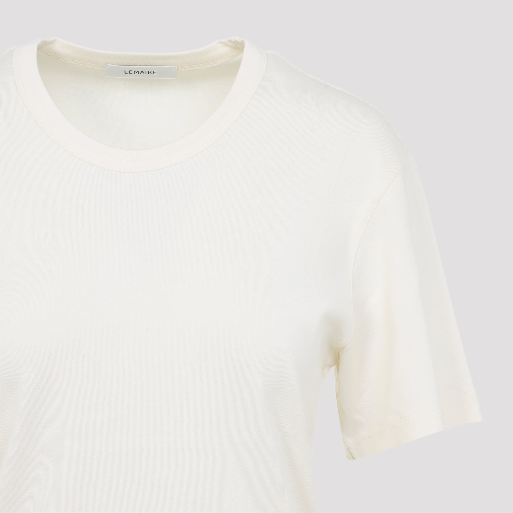 Minimalistic Cotton T-Shirt with Classic Crew Neckline