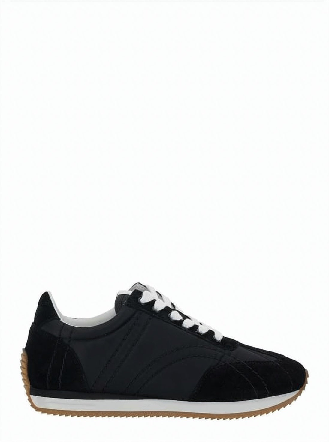 Suede and Recycled Polyamide Sneakers