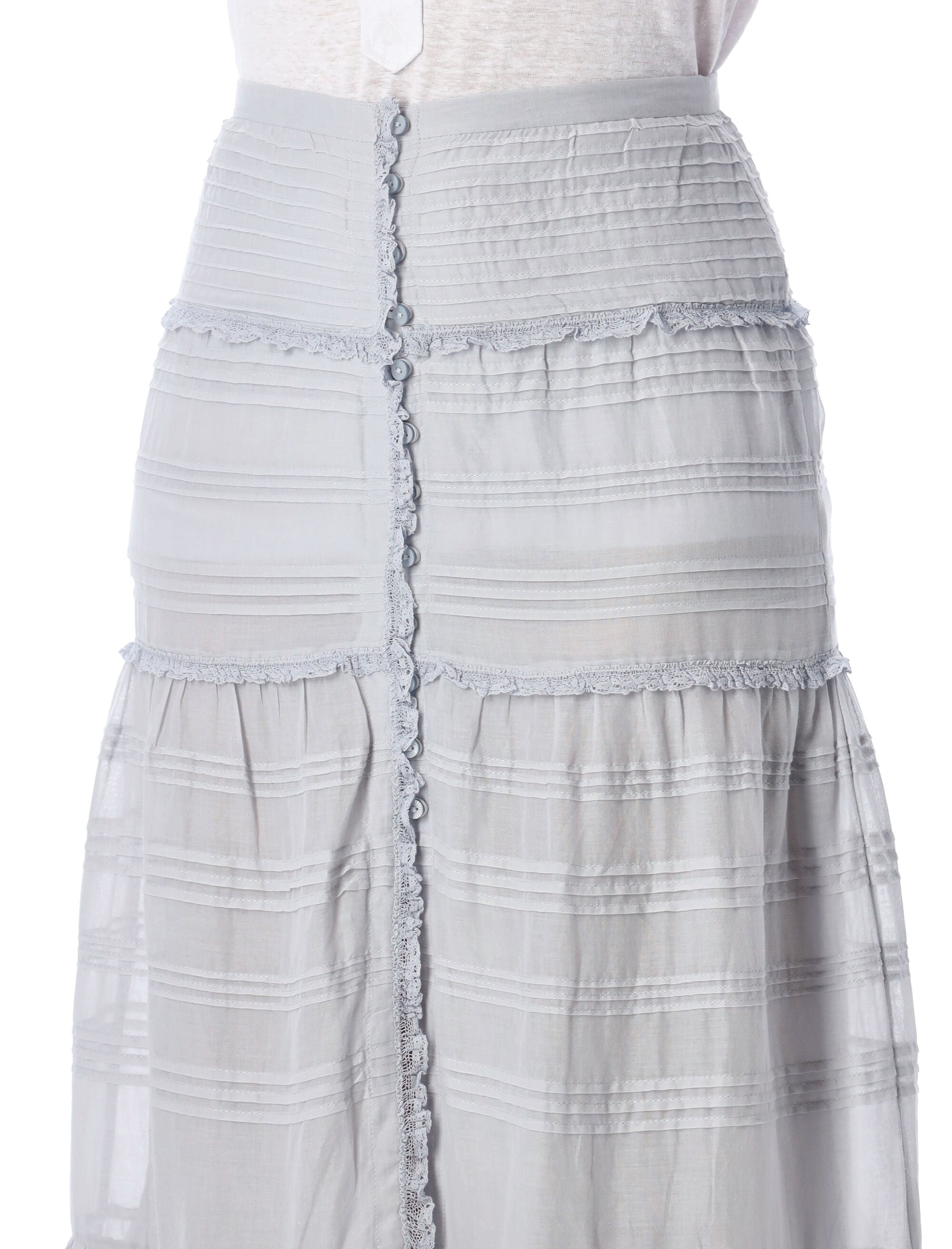 Paoline Organic Cotton & Lace Skirt