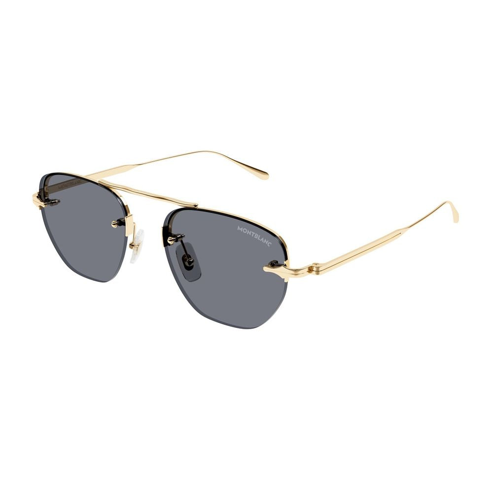 Mb0404S Linea Nib Geometric Metal Frame Sunglasses