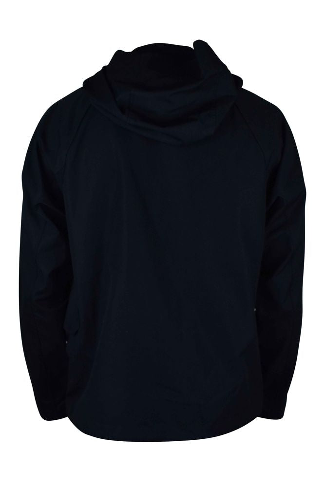 Navy Blue Waterproof Hooded Jacket