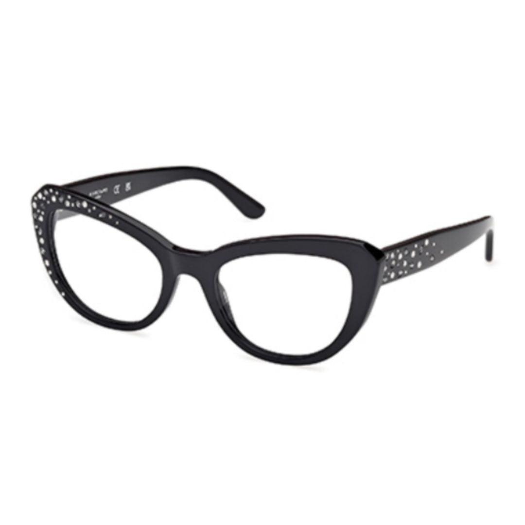 Gm50016 Cat-Eye Eyeglasses with Glittering Temple Embellishments