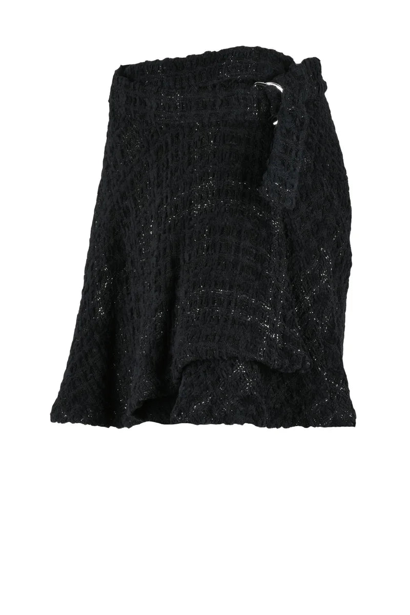 Mini Flared Skirt - Black