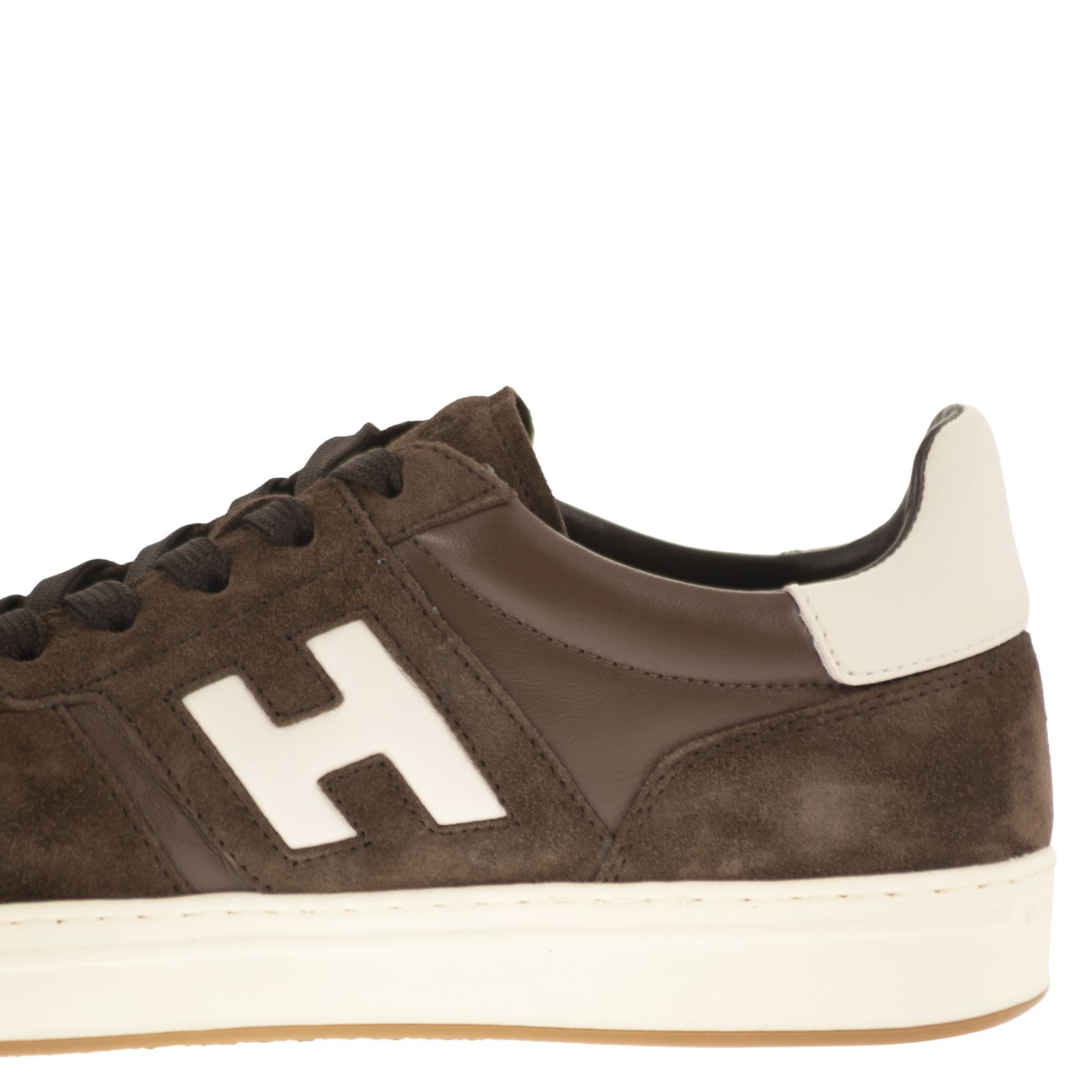 Lace-Up Sneakers With Iconic 'H' Logo And Elevated Sole