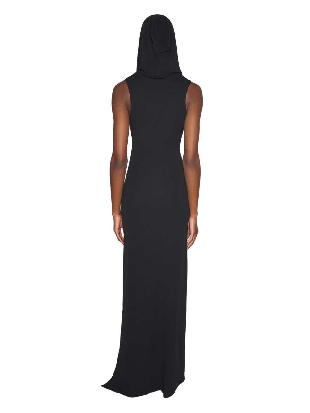 Hooded Sleeveless Maxi Dress