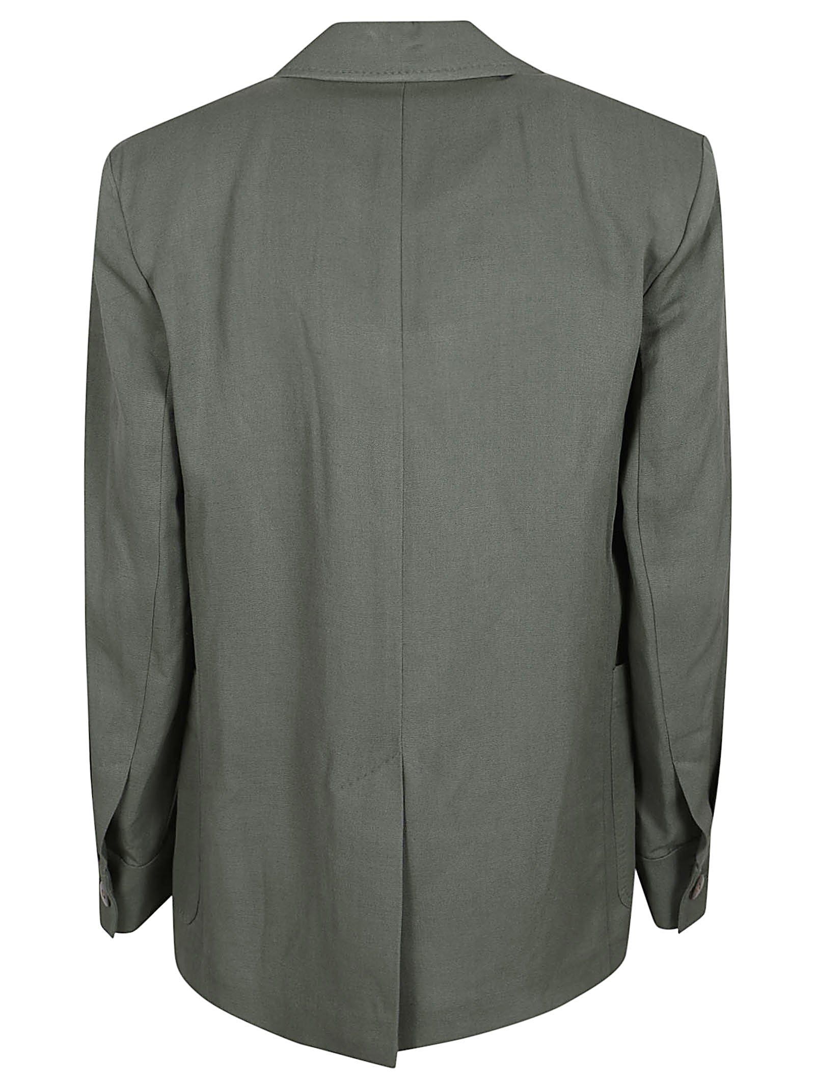 Relaxed Fit Jacket with Classic Notched Lapel and Textured Fabric