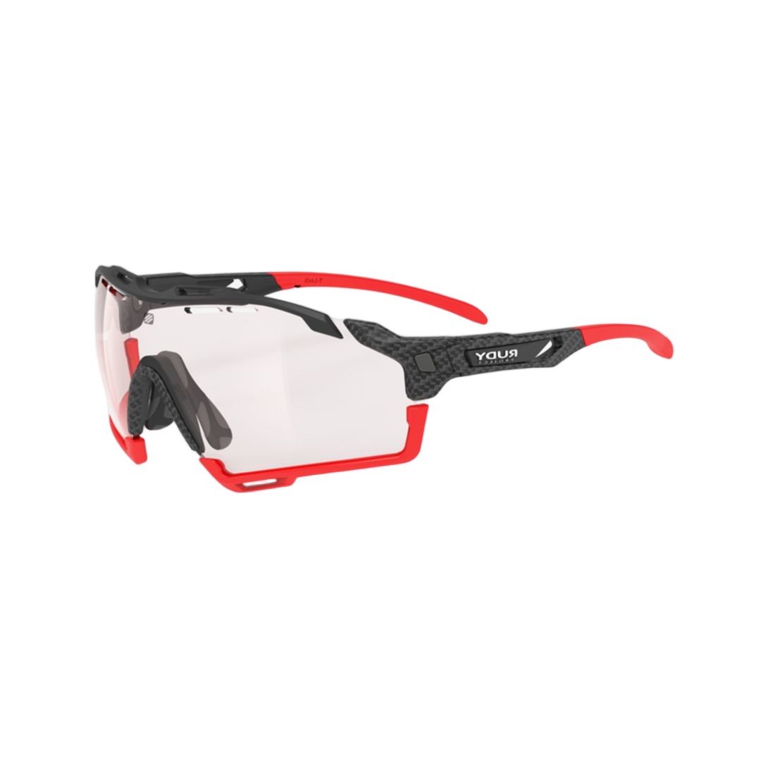 Cutline Carbonium Dynamic Wraparound Sunglasses with Vibrant Accents