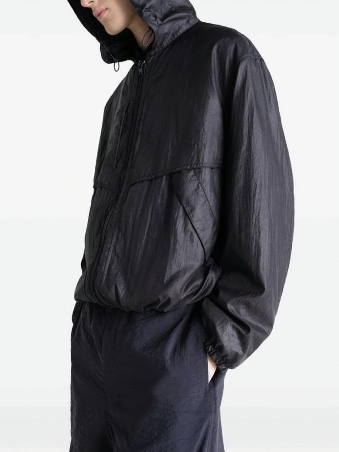 Lightweight Boxy Black Jacket