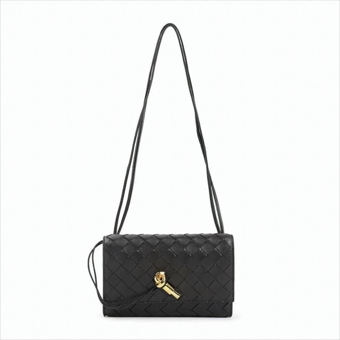 Woven Leather Crossbody Bag