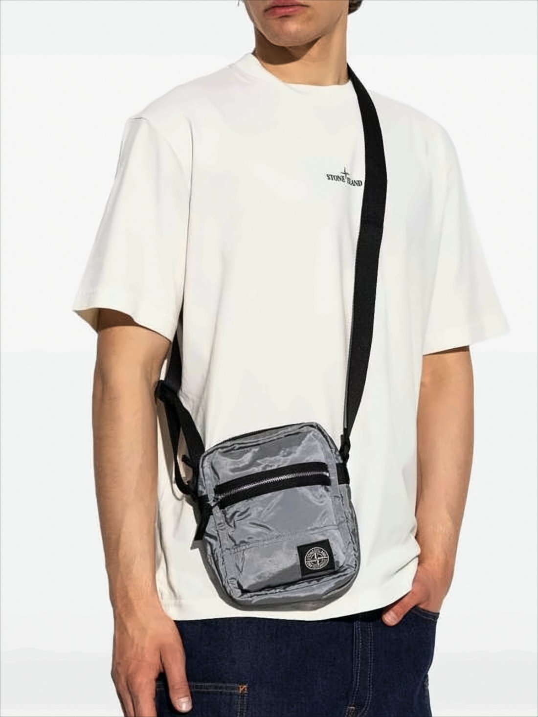 Coated Nylon EcoNyl Crossbody Sacoche