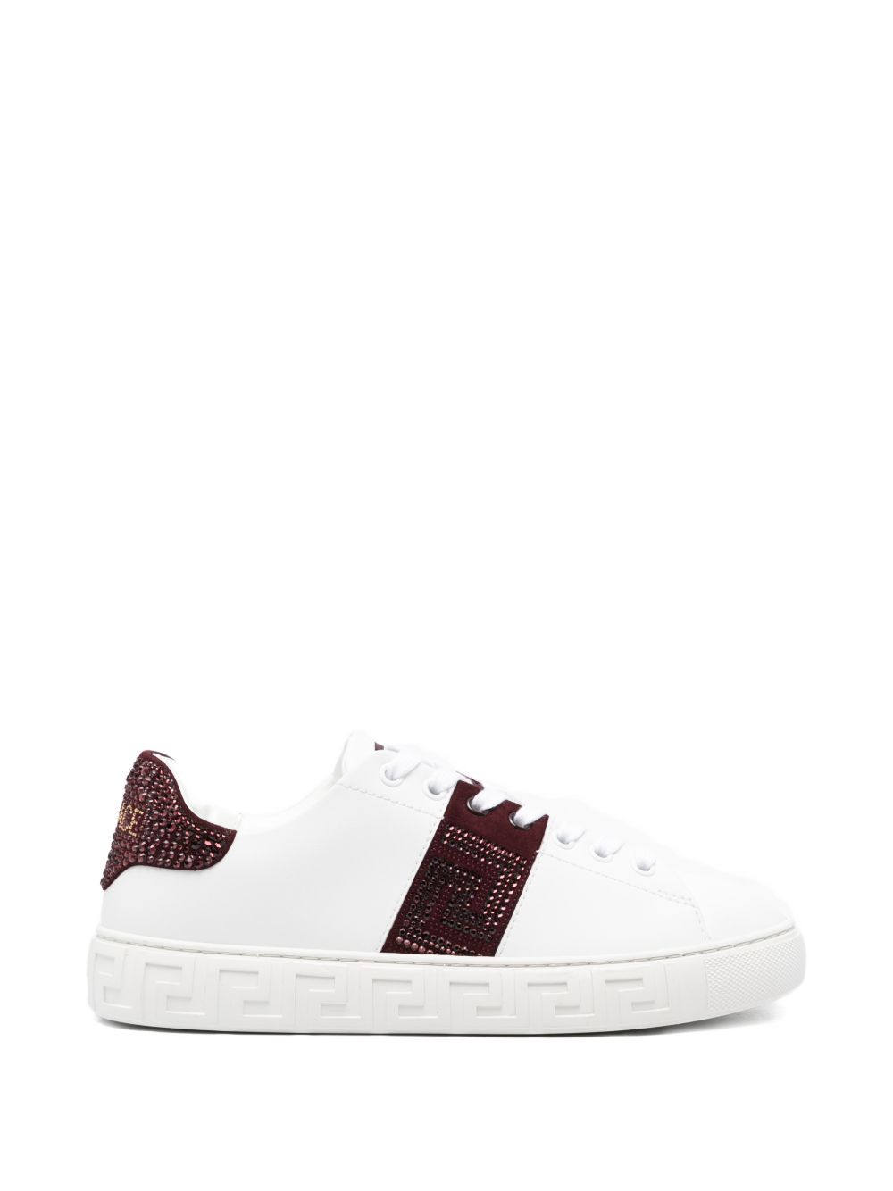 Silk And Nylon Sneakers With Textured Burgundy Panels