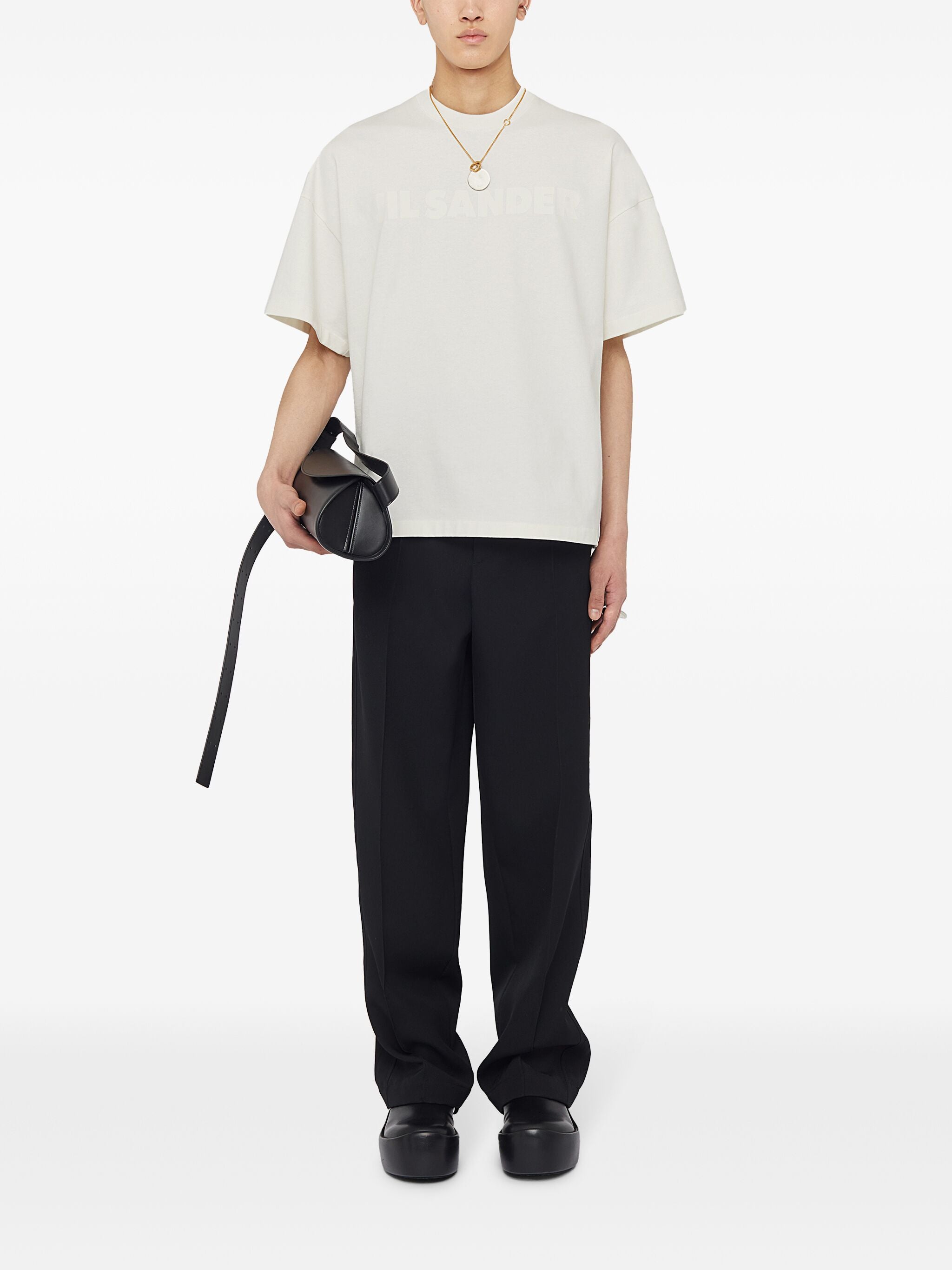White Oversized Cotton Jersey T-Shirt