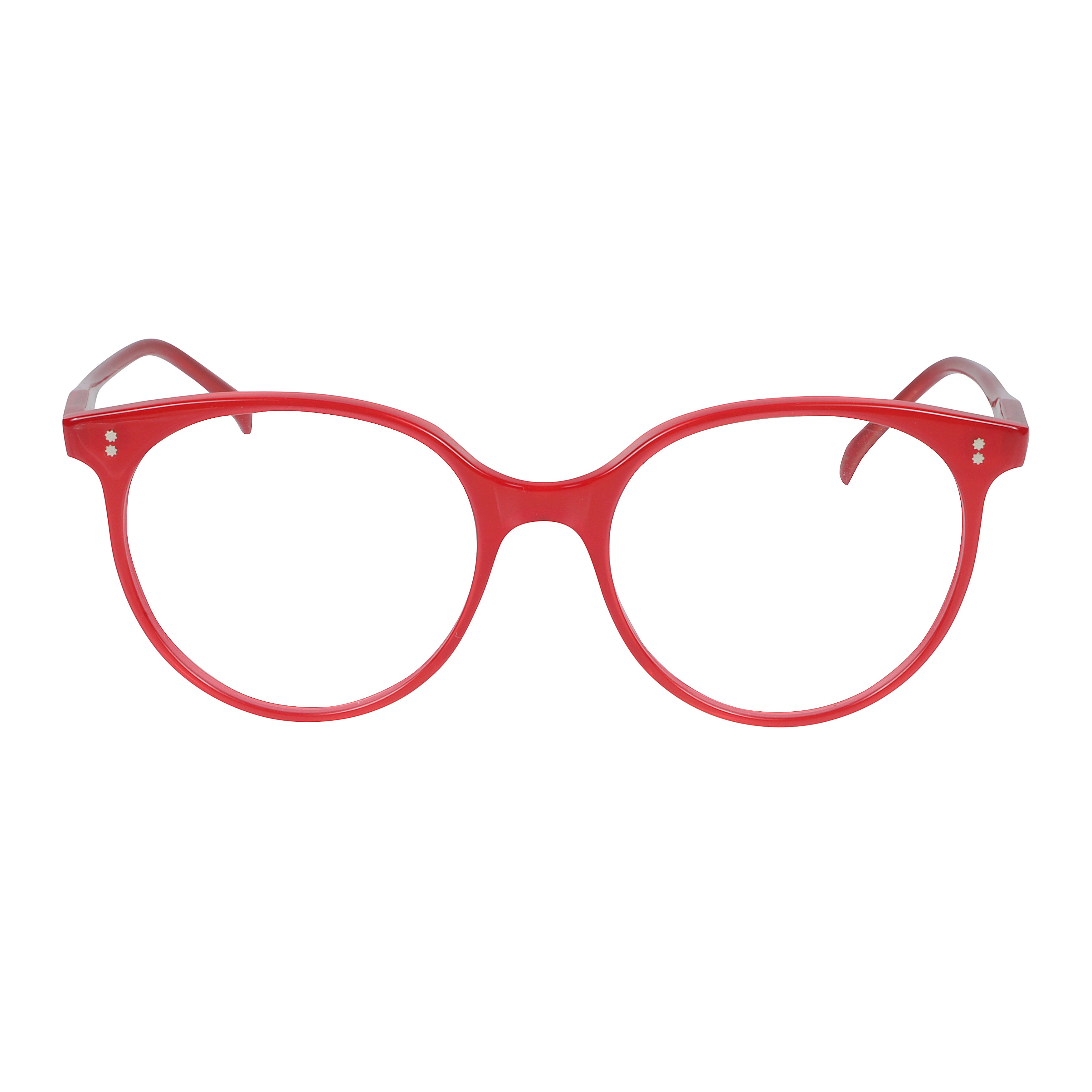 Cynda/N-54 Bold Round Frame Sunglasses with Glossy Finish