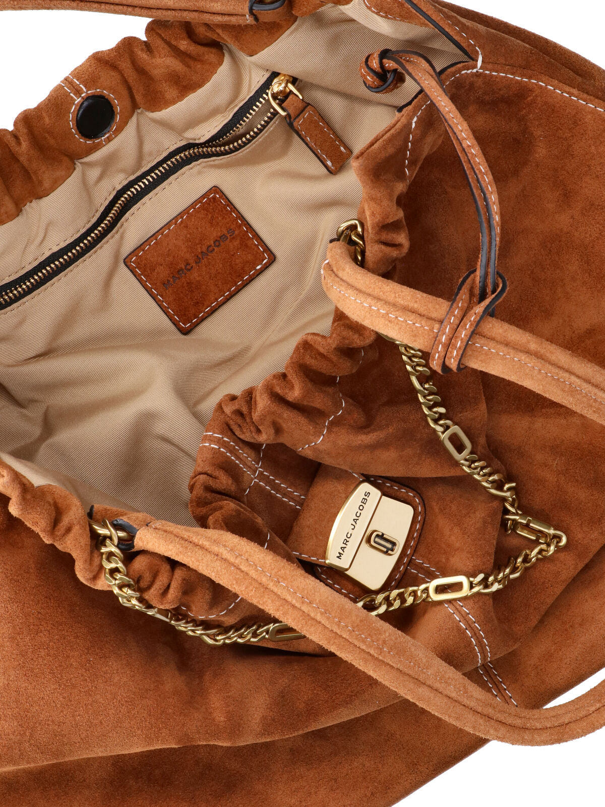 Brown The Christina Suede Tote Bag