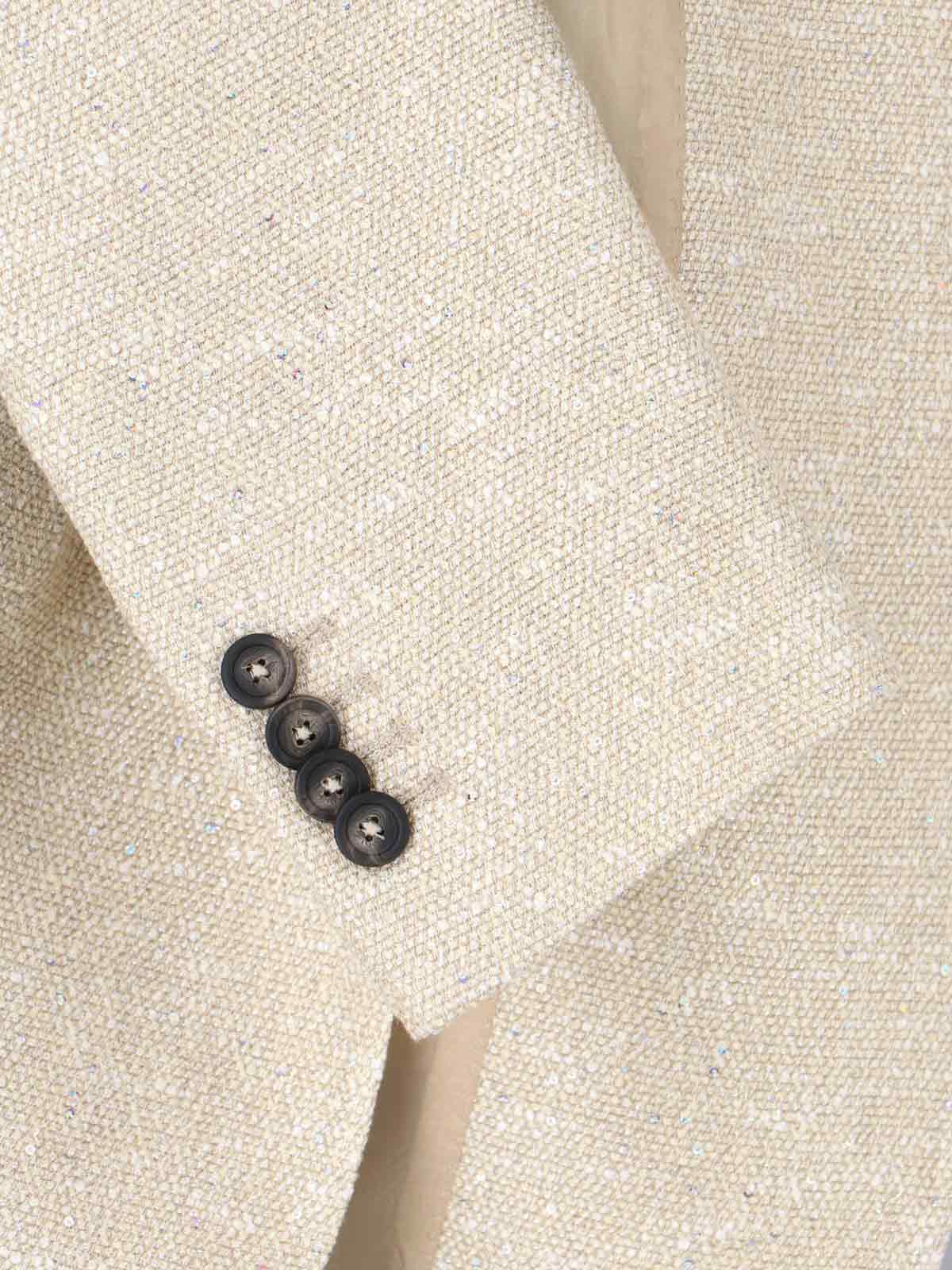 J Bertha Single-Breasted Blazer – Cream