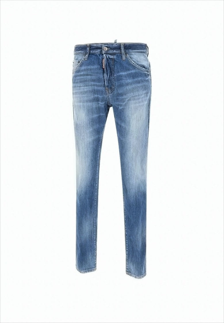 Slim-Fit Distressed Denim Jeans