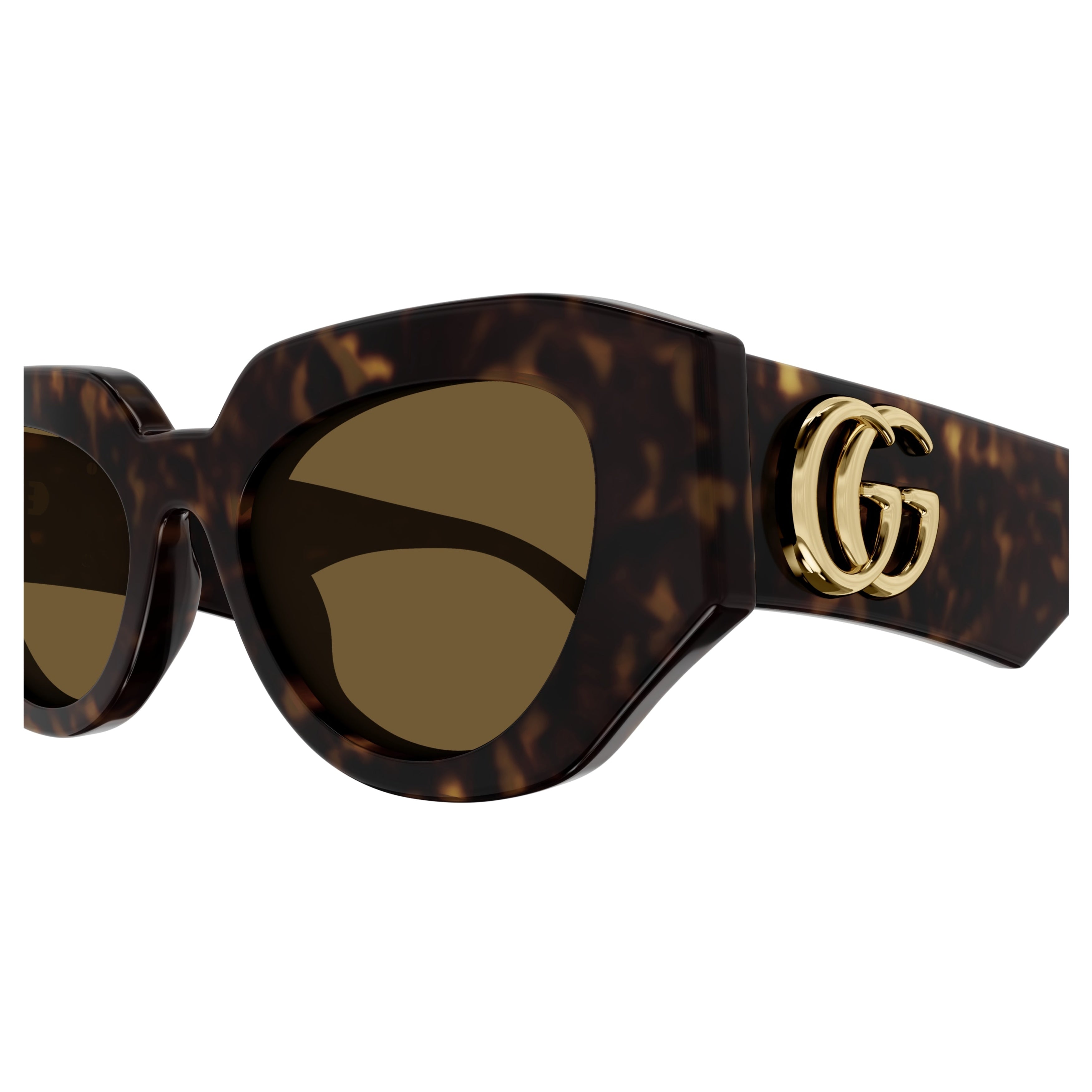Gg1421s Oversized Tortoiseshell Cat-Eye Sunglasses