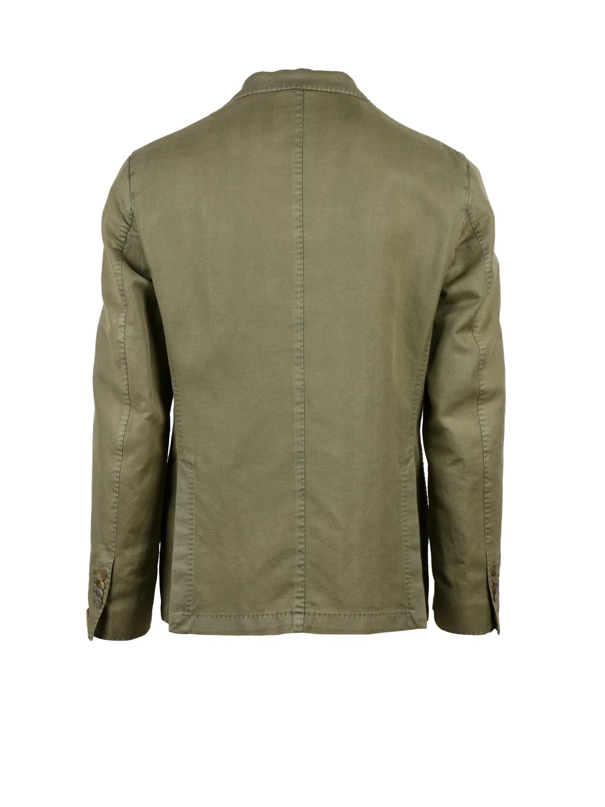 Sage Green Linen Cotton Fitted Jacket