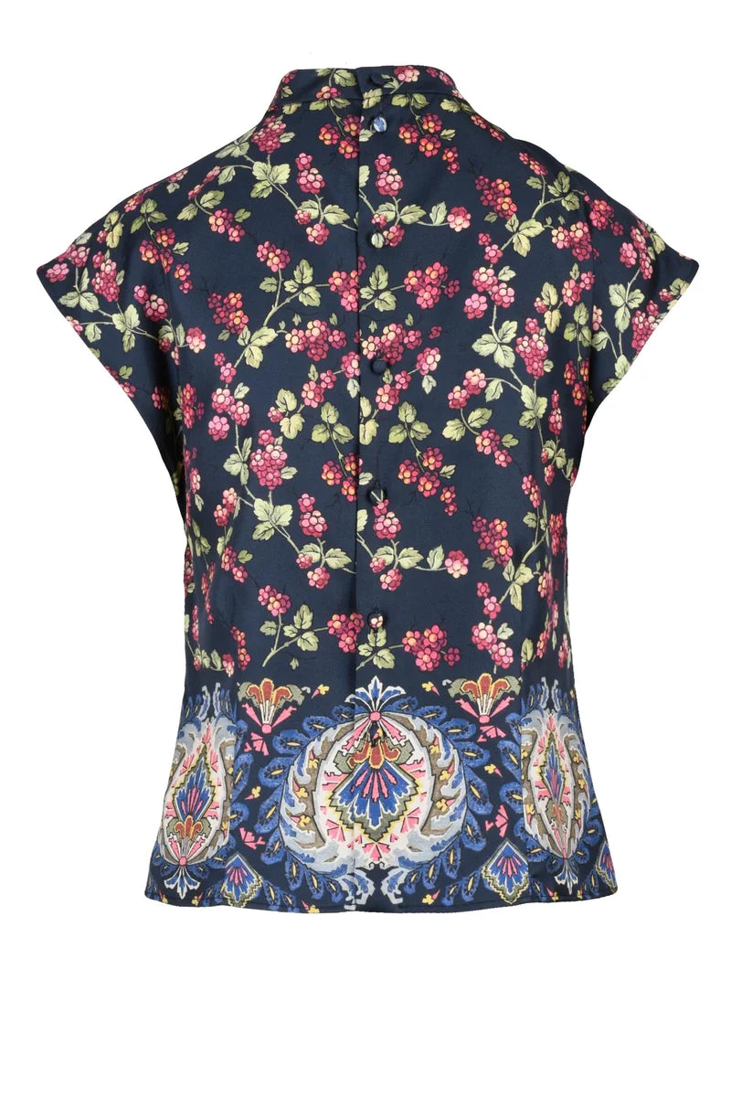 Women's Silk Blouse - Multicolor